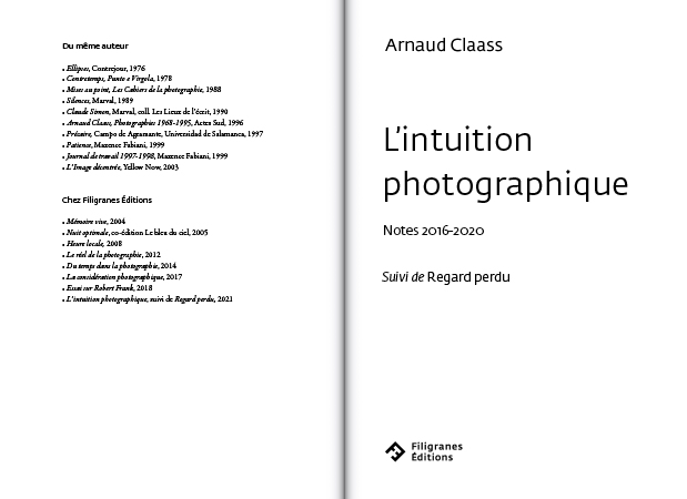 L’intuition photographique