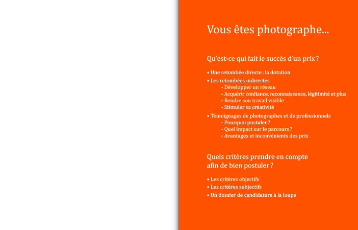 Prix photo, mode d’emploi